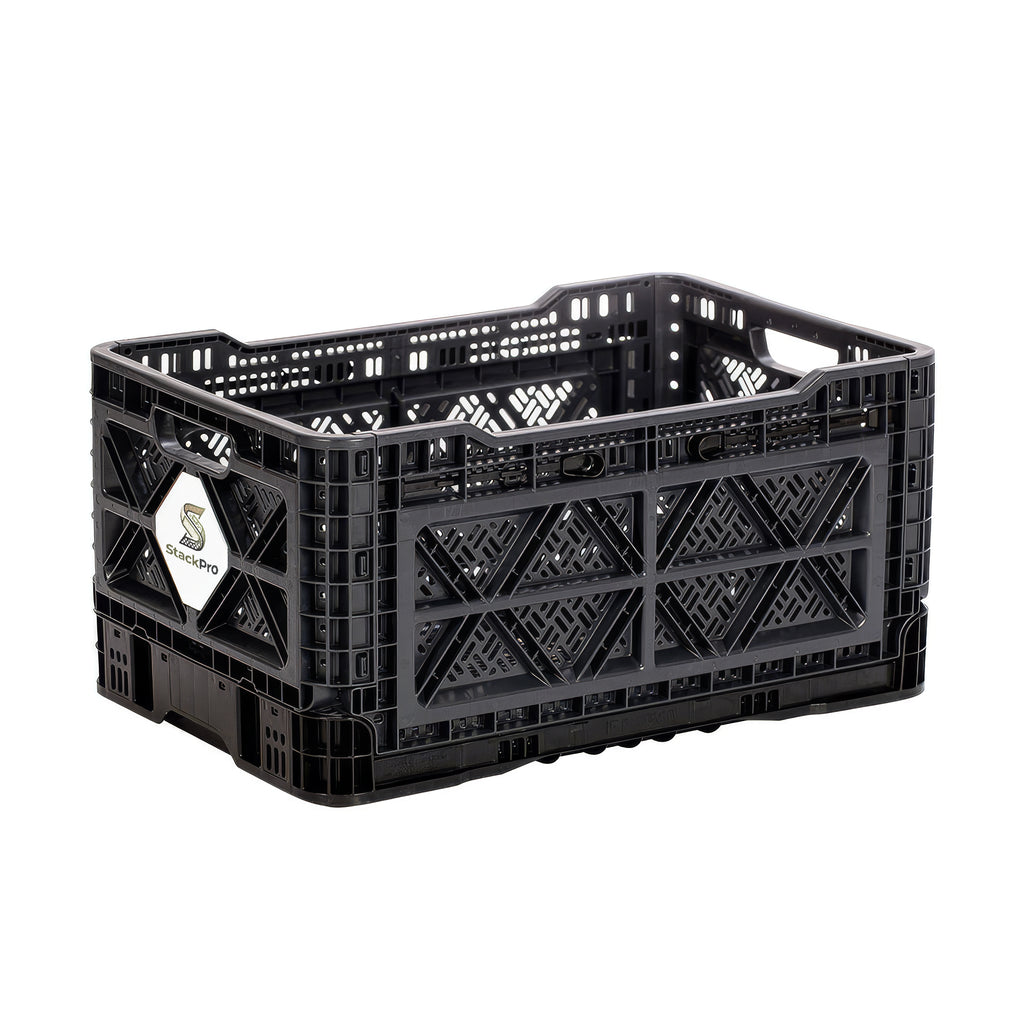 StackPro 90L Collapsible Storage Crate – Folding Type