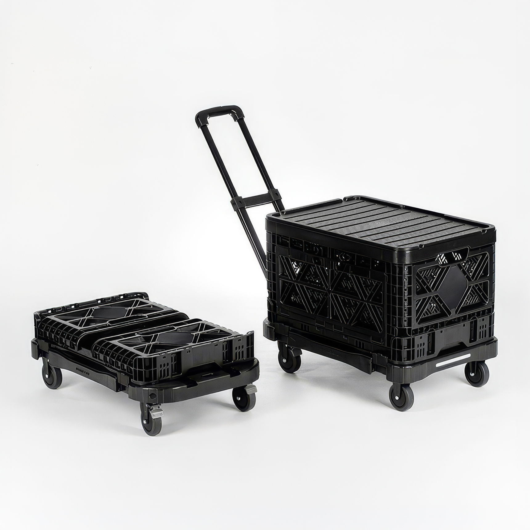 StackPro Folding Hand Cart for 48L Crates (12.7 gal)