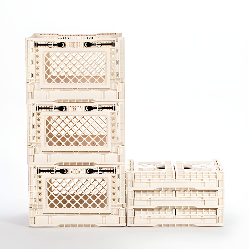 StackPro 25L Collapsible Storage Crate – Folding Type