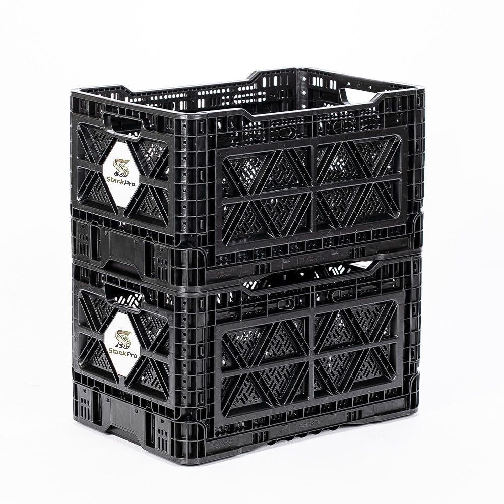 StackPro 48L Collapsible Storage Crate – Folding Type