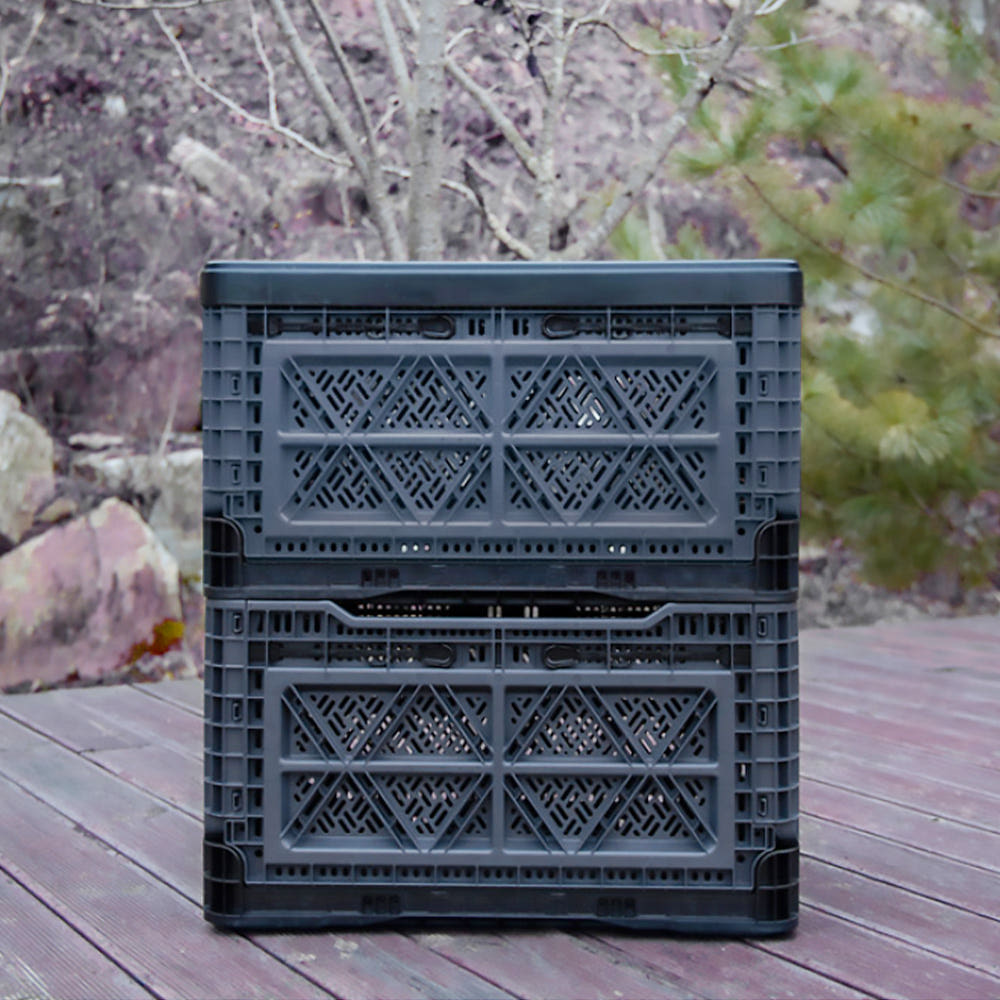 StackPro 48L Collapsible Storage Crate – Folding Type