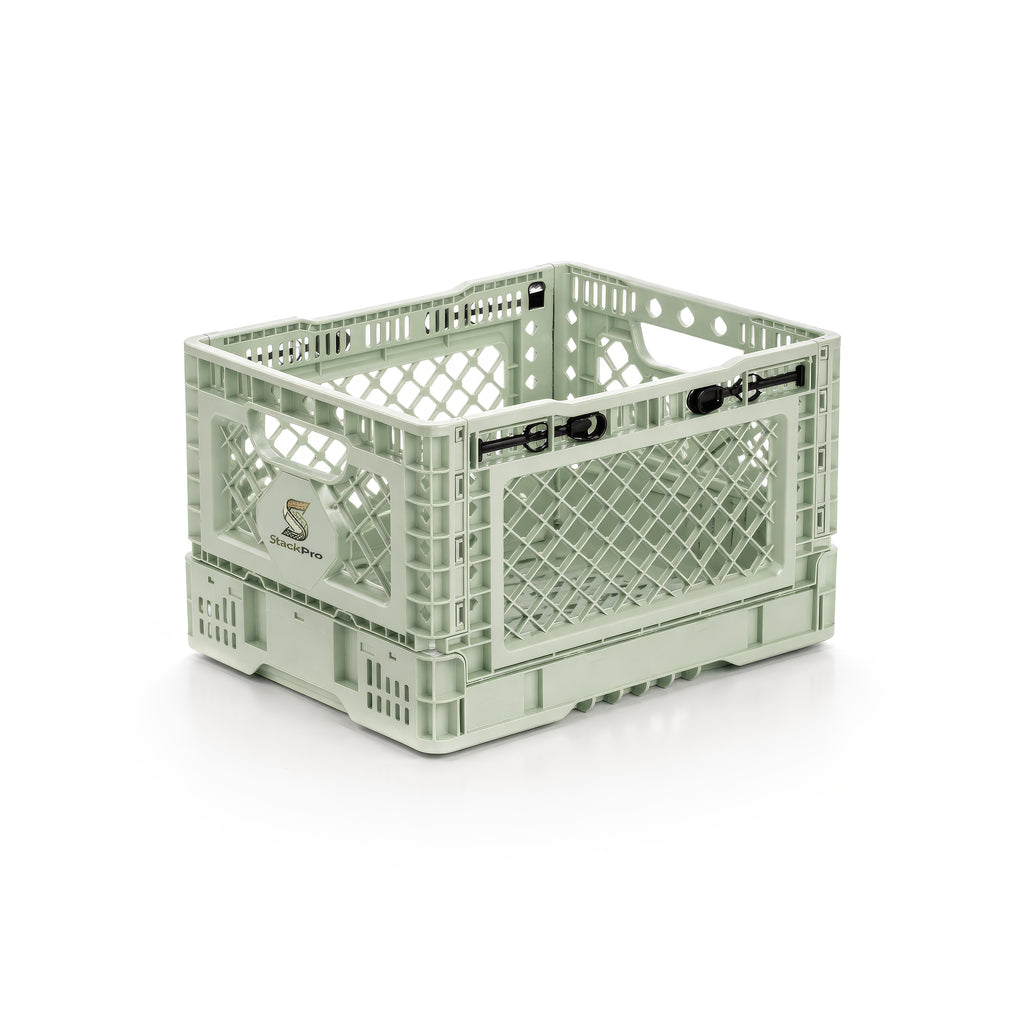 StackPro 25L Collapsible Storage Crate – Folding Type