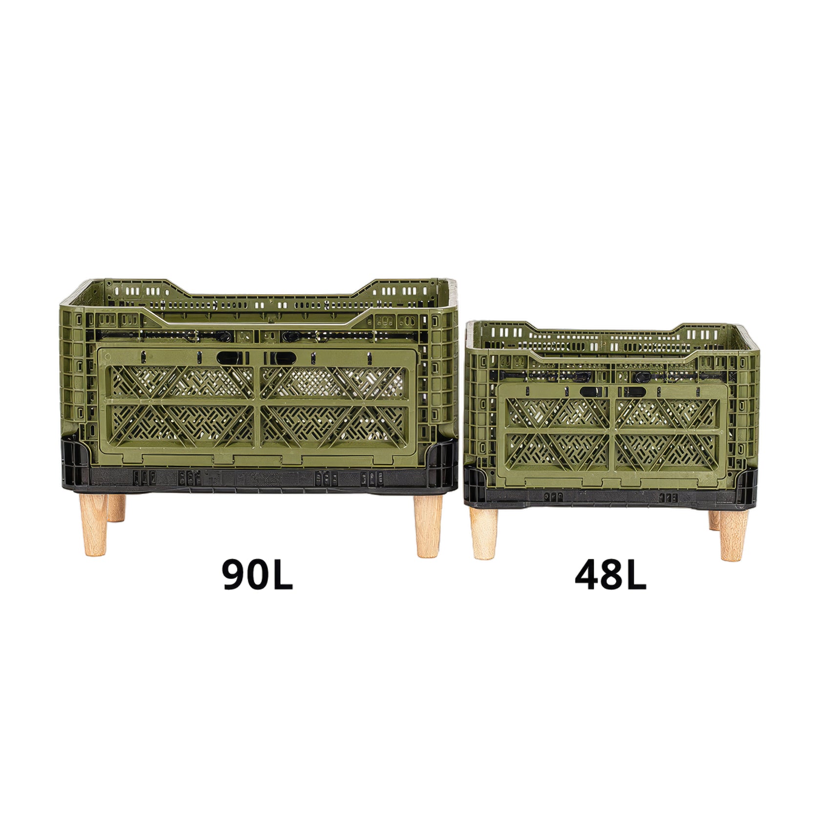 StackPro Wooden Leg Set (48L / 90L) – 4 Piece Set