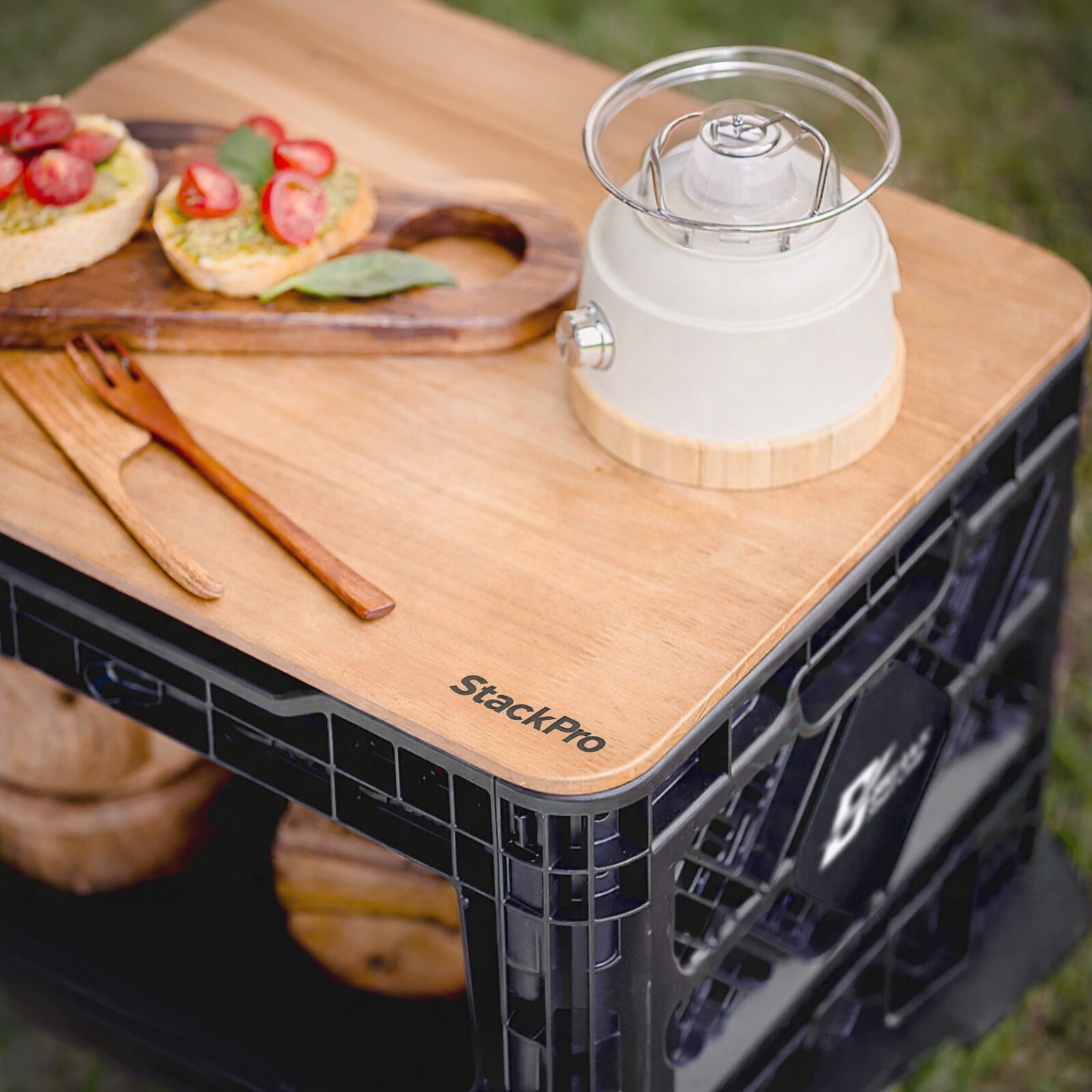 StackPro Premium Rubberwood Tabletop (25L / 48L / 90L)